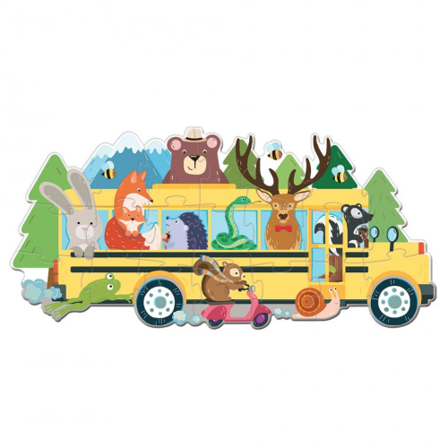 Travel Puzzle - Il Bus Degli Animali - Capriccio Baby
