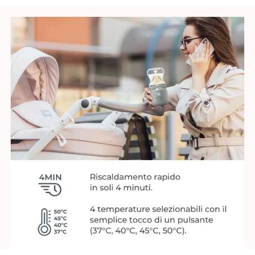 Warm'n'Go Scaldabiberon portatile universale - Capriccio Baby