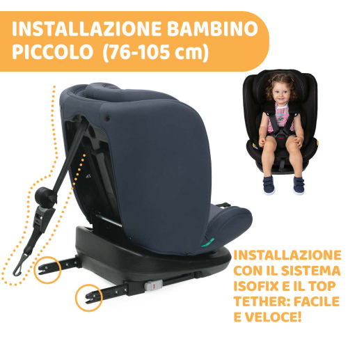 SEGGIOLINO AUTO MOKITA (76-150 CM) - Capriccio Baby
