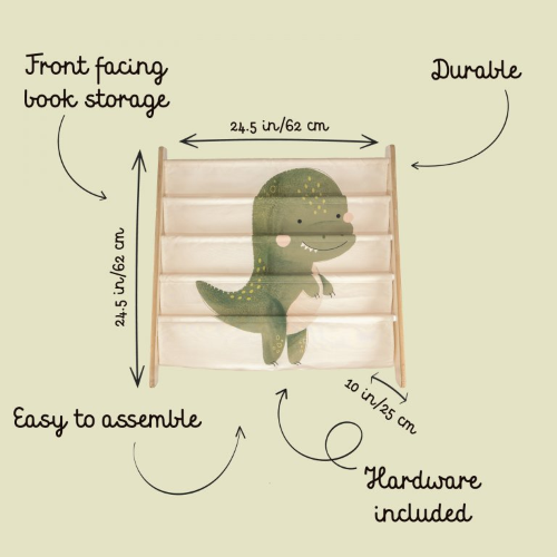 Libreria Montessoriana da pavimento - Dinosauro Cracky - Capriccio Baby